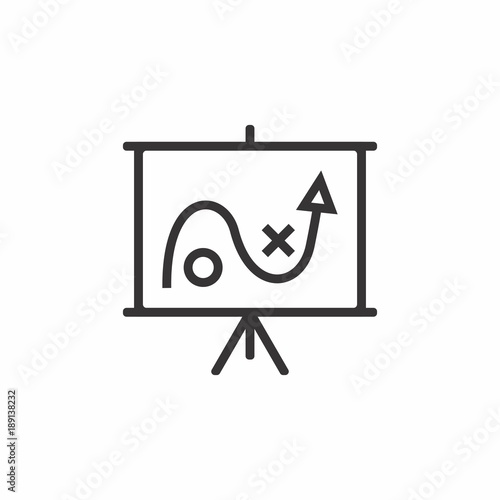 Business icon. Board with the image