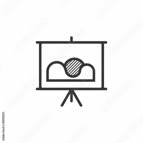 Business icon. Board with the image