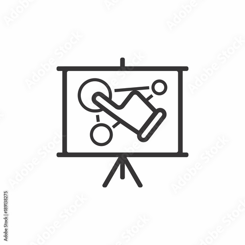 Business icon. Board with the image