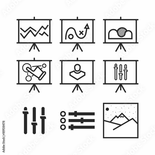 Set of simple icons