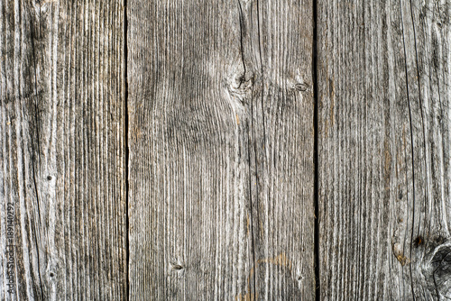 Old wooden background, grunge surface of gray boards..