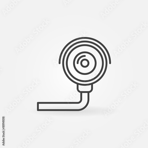 Security camera icon - vector CCTV line symbol
