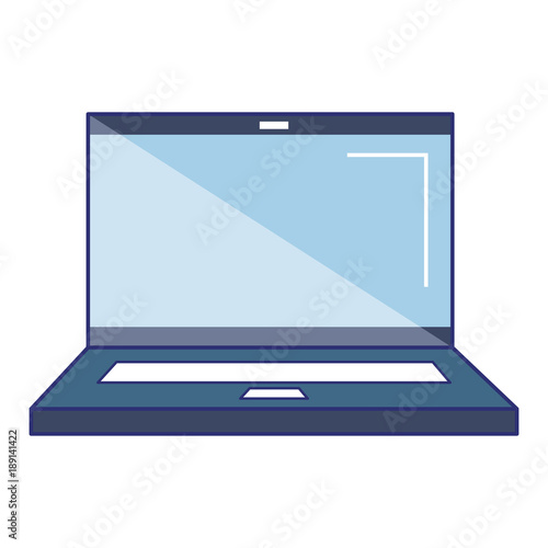 laptop computer isolated icon vector illustration design