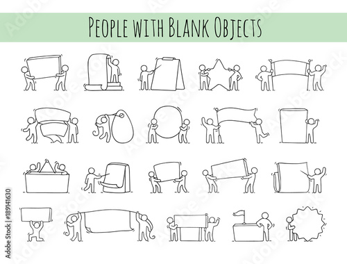 little people with blank spaces