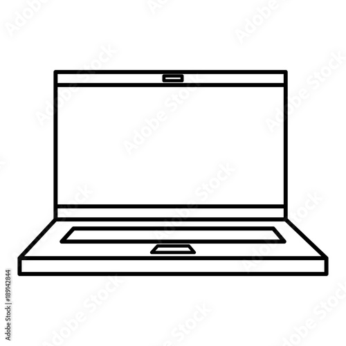 laptop computer isolated icon vector illustration design