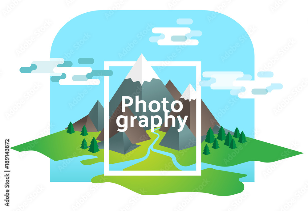 Naklejka premium Fotografia ilustrowana koncepcja