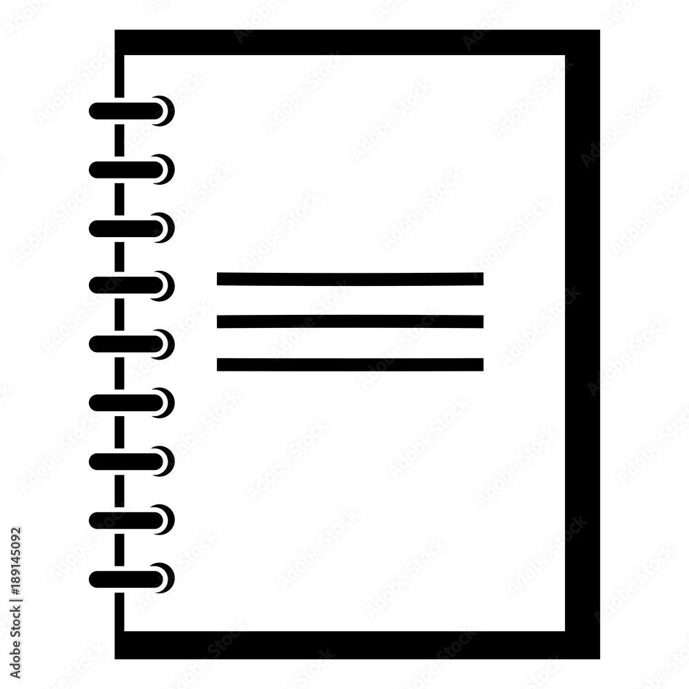 note book isolated icon vector illustration design note book isolated icon vector illustration design