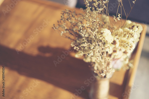 vintage flower pot in coffe...