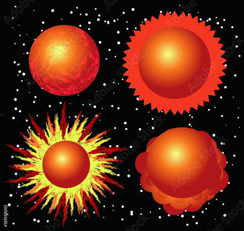 3d Solar illustration set.eps