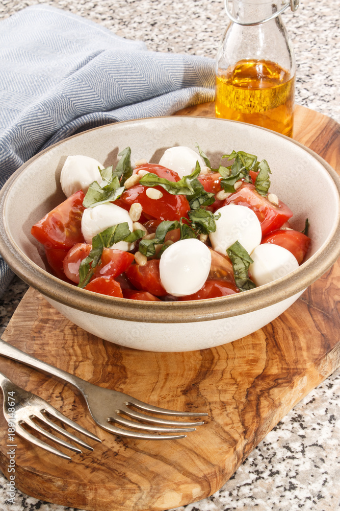 tomato salad with mozzarella and basil tomato salad with mozzarella and basil