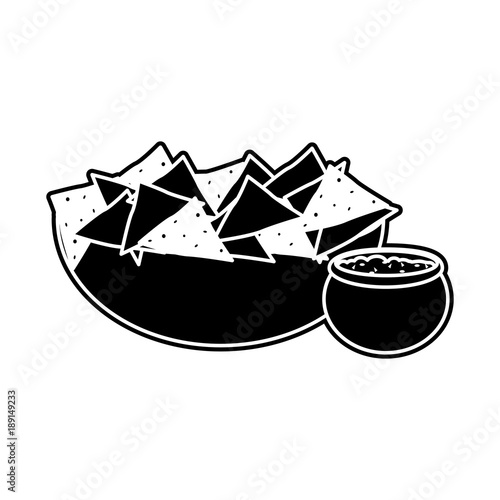 Isolated nachos design