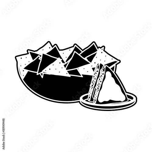 Quesadilla and nachos design