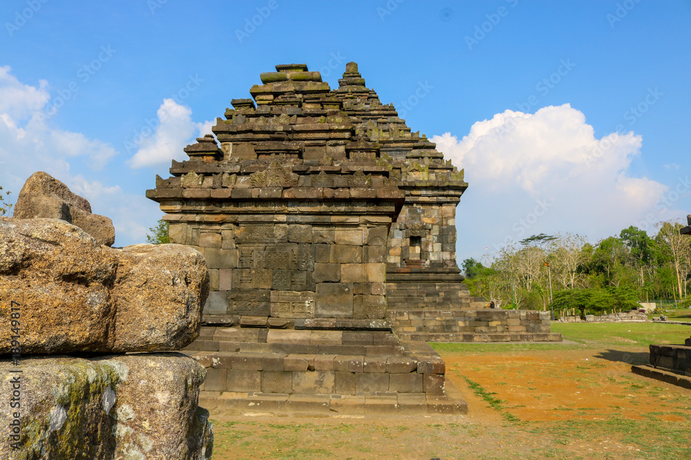 Naklejka premium Candi Ijo, Natural Tour, Green Temple Indonesia Travel