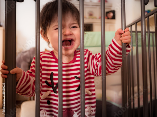 Who wants to stay in the cage when Mommy is cooking something delicious?