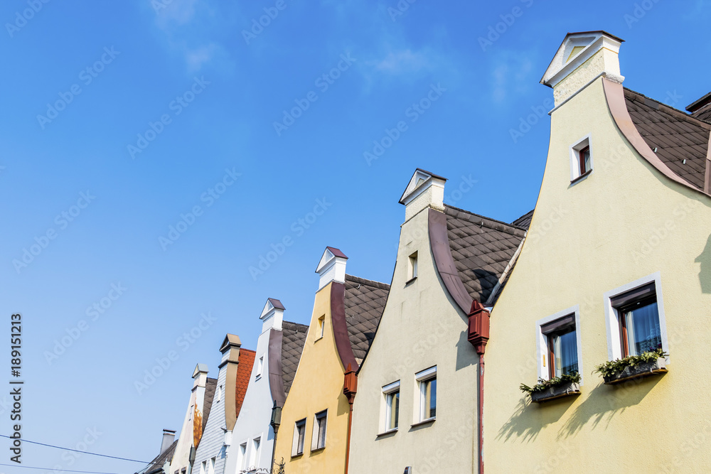 townhouses with traditional gables