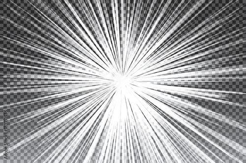 Vector transparent sunlight special lens flare light effect. Sun flash with rays and spotlight.