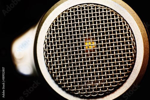 mesh surface of microphone