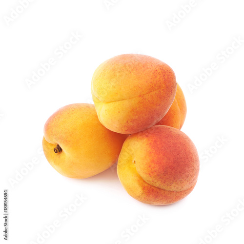Pile of plums isolated