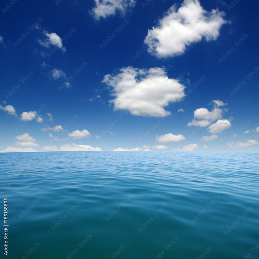 Obraz premium Blue sea water surface