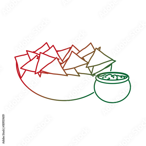 Isolated nachos design