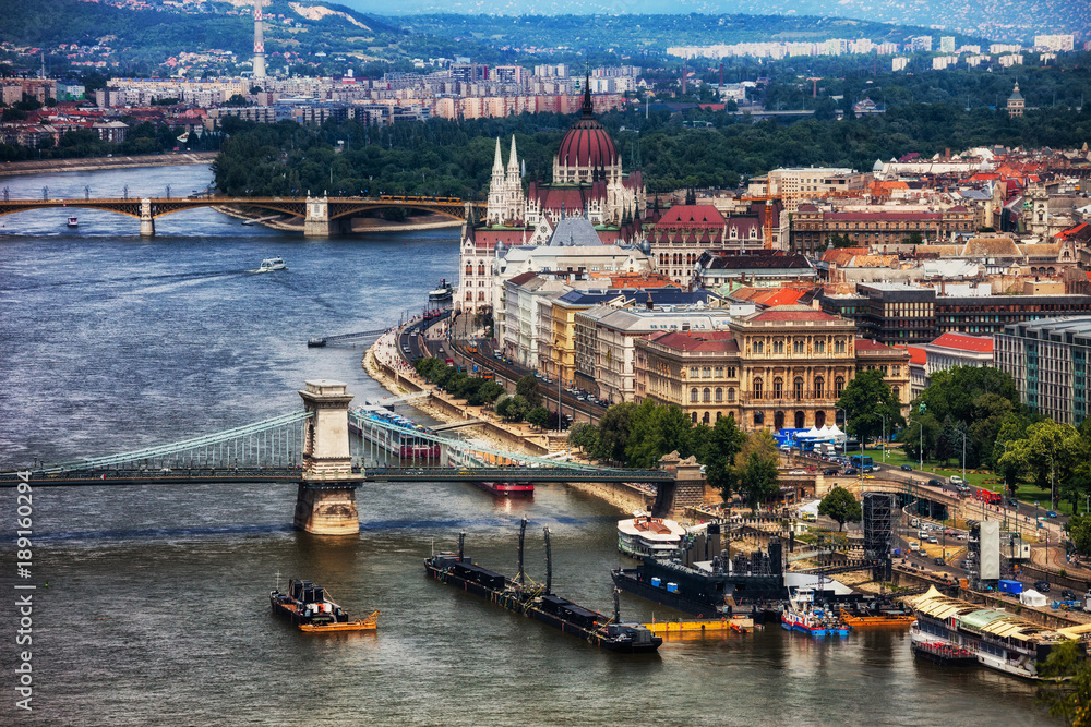 Obraz premium Budapest City Cityscape in Hungary