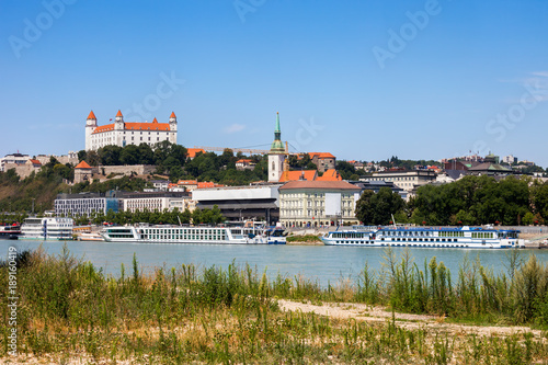 Photography City Skyline of Bratislava in Slovakia