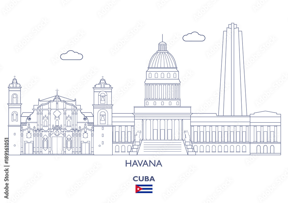 Havana City Skyline, Cuba