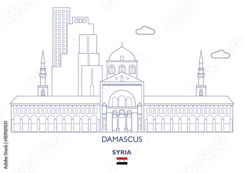 Damascus City Skyline, Syria