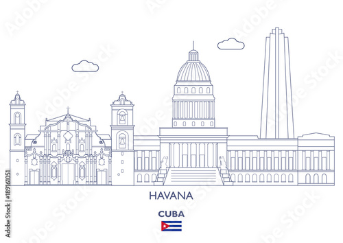 Wallpaper Mural Havana City Skyline, Cuba Torontodigital.ca