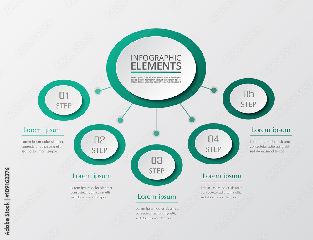 Step by step infographic. Step by step infographic.