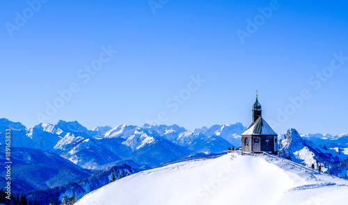 famous little church on the wallberg mountain © fottoo