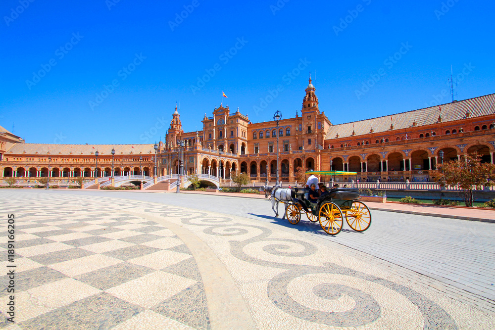 Fototapeta premium Plaza de Espana - Seville, Spain