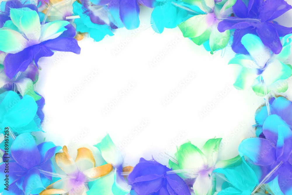 color plastic hawaii flowers background