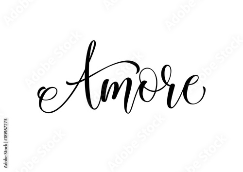 Amore Lettering and Curls