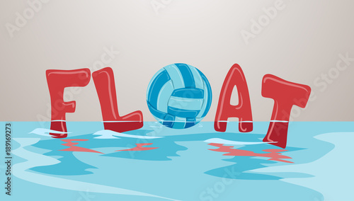 Water Volleyball Ball Float Illustration
