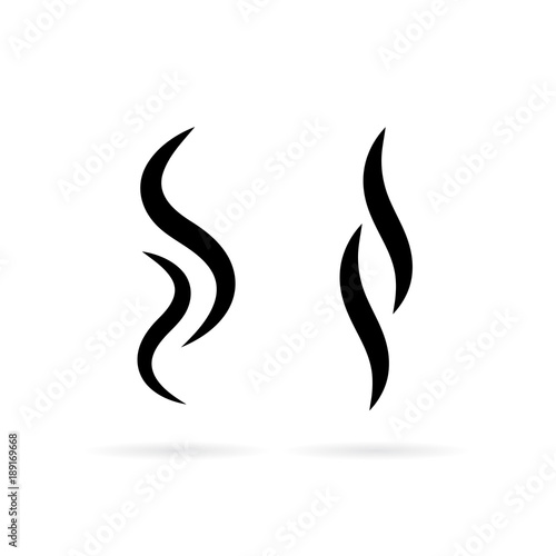 Smoke puff vector icon set