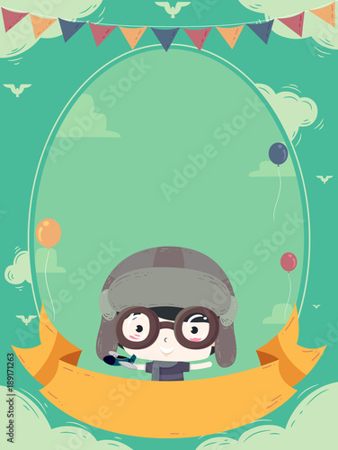Kid Boy Aviator Birthday In...