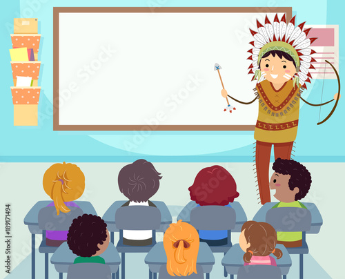 Stickman Kids Indian Cultur...