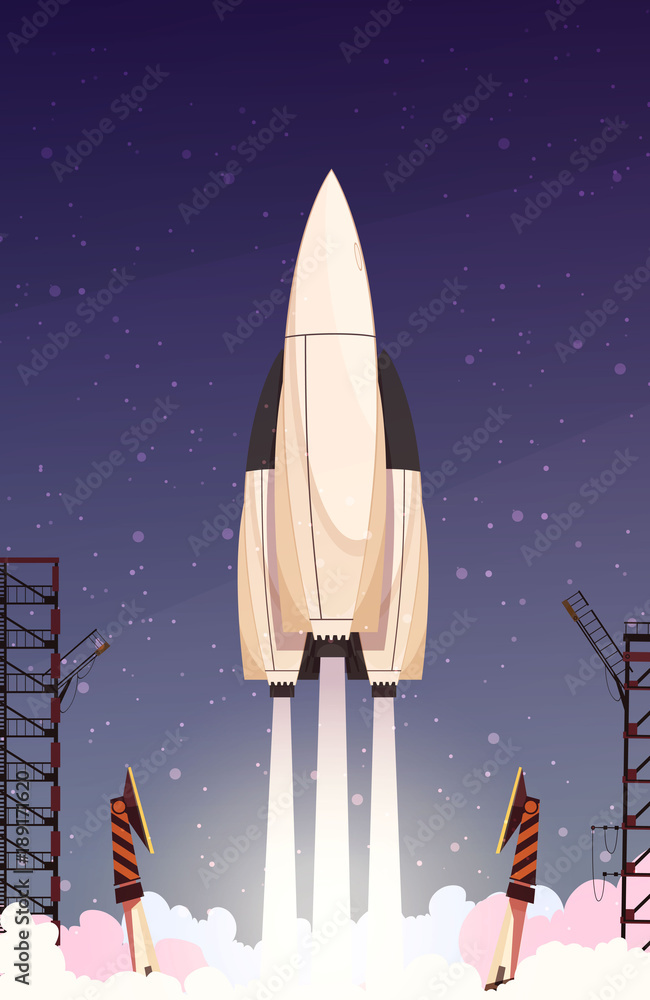 Rocket Missile Takeoff Composition Rocket Missile Takeoff Composition