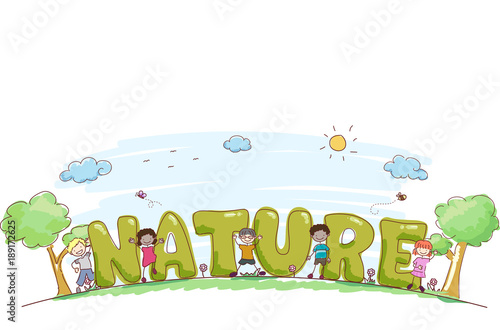 Stickman Kids Nature Letter...