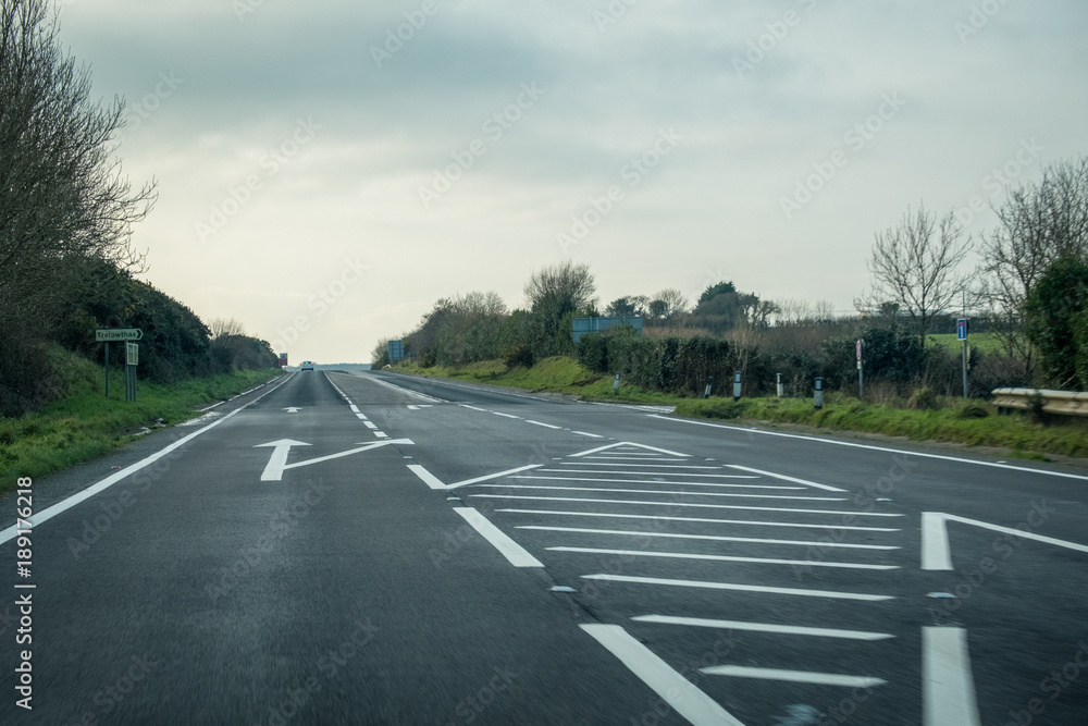 A390 road between st austell and truro cornwall uk 