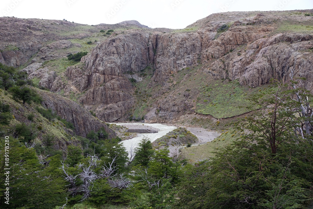 Fototapeta premium Fitz Roy River at the Los Glaciares National Park, Argentina