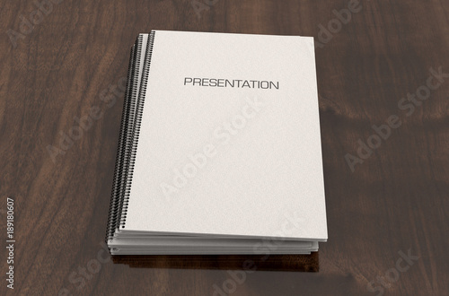 Bound Presentation Booklet Pile