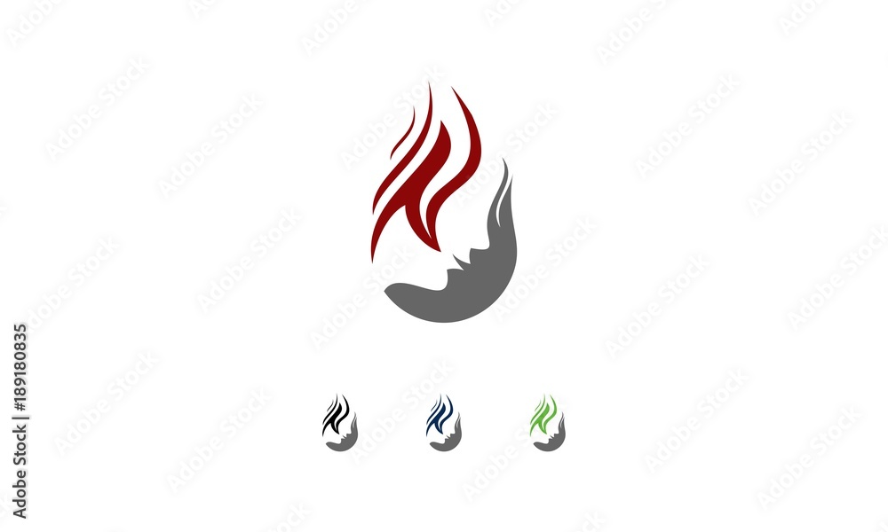 Naklejka premium spa logo template