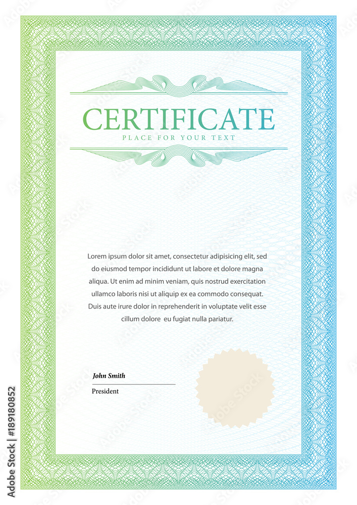 Certificate. Template diploma currency border. Certificate. Template diploma currency border.