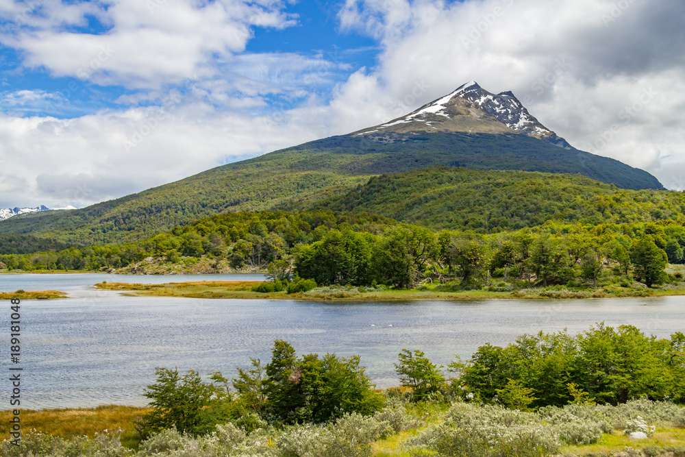 Snow Mountain Forest and Lapataia River, Tierra del Fuego National Park Snow Mountain Forest and Lapataia River, Tierra del Fuego National Park