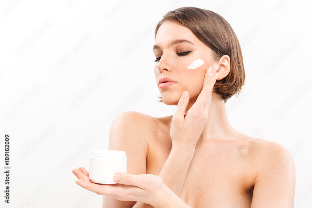 Beauty portrait of a healthy half naked woman Beauty portrait of a healthy half naked woman