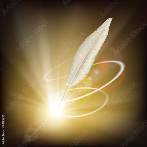 Feather for writing