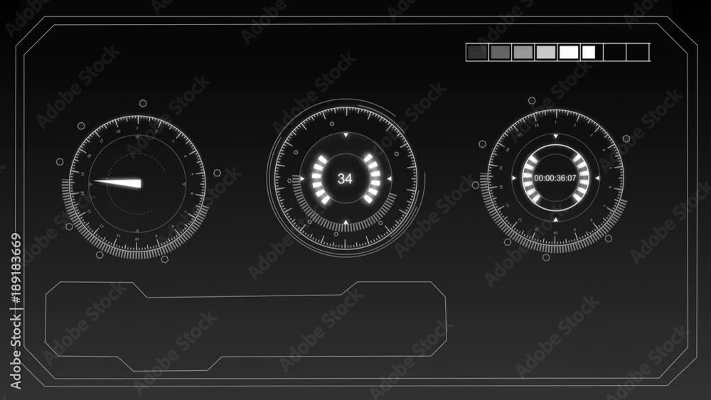 A set of HUD interface elements with a different background. A set of HUD interface elements with a different background.