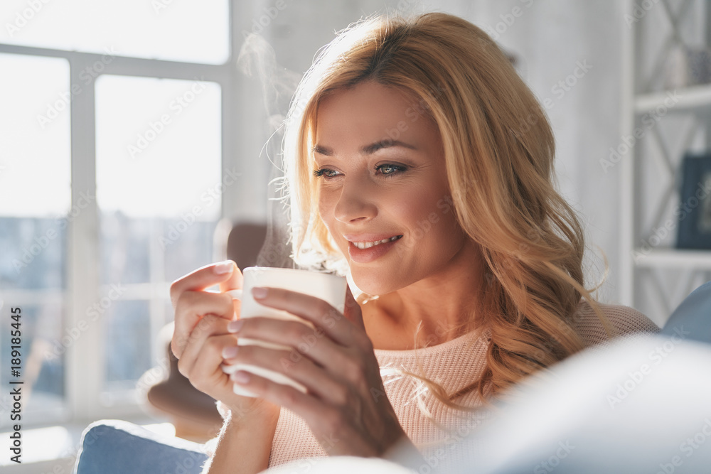 Dreaming about something. 